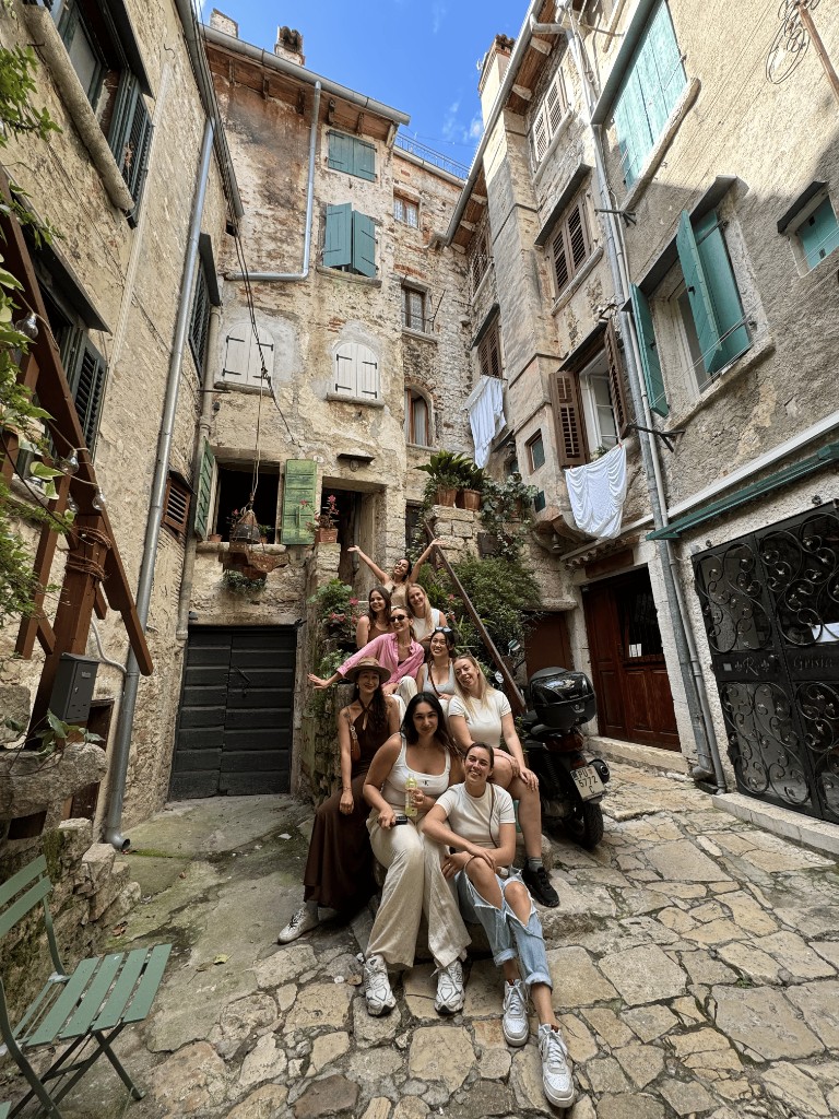 Old town stairs group